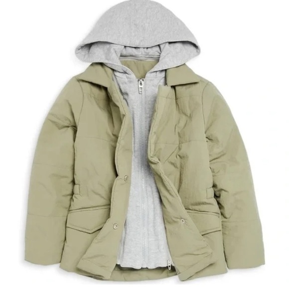 Blank NYC Olive and Gray Jacket size 10-12 XL​ - Picture 1 of 4